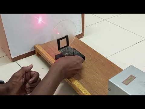 CD-Determination of width of the groove of CD using Laser | தமிழ் | CD/DVD |groove width| Senthil