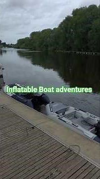 Testing our inflatable boat on the river #shorts #adventure #outdoors