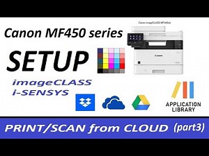 Scan to Cloud on Canon MF450 MF460 MF550 MF650 MF750C... series - Setup on MF450 (part3)
