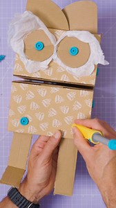 5.5K views · 11 reactions | Let’s make a puppet without tape or glue! Follow our quick and easy tutorial to make your very own box puppet at home!  Hit save to try this project later  Head over to our YouTube channel to learn how to make this, and heaps of other creations! Link in bio #mymakedo #kidstutorial #crafttutorials #kidscrafts #easydiy #puppet #puppets #kidstoys #craftsforkids #schoolholidayactivities #diy #funcrafts #openendedtoys | Makedo | Facebook