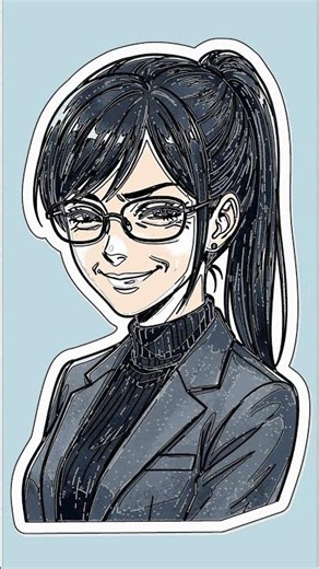Easy Anime Woman with Glasses: Step-by-Step for Beginners