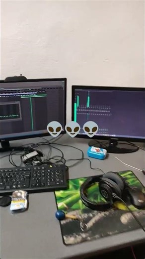 studio became an alien spaceship just #playing #music #beats