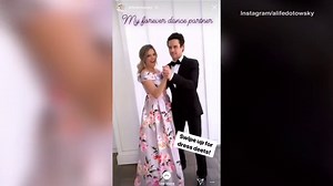 Ali Fedotowsky & Kevin Manno dress up for Kaley Cuoco's wedding