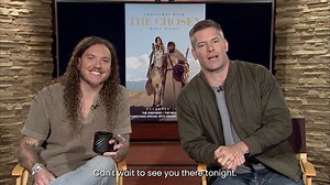 You heard 'em. Dallas and Brandon want to see you tonight at 7 ET on Facebook, YouTube, and "The Chosen" app. | The Chosen