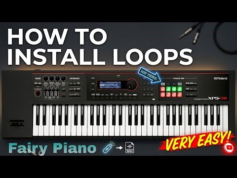 How To Install Loops in Roland XPS-30 | Fairy Piano WAV Import | Very Easy Method | #loops #xps30