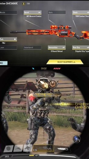 TRY THIS OUTLAW GUNSMITH FOR RANKED MATCHES | #shorts #codm