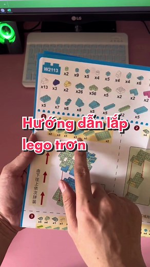 Hướng dẫn lắp gói LEGO trơn và mini
