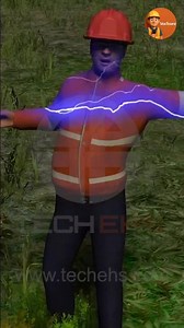 Electric Shock 🥶⚡💡 #3danimation #shorts #electric