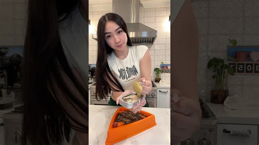 A four year old Doberman receives a specially prepared dinner