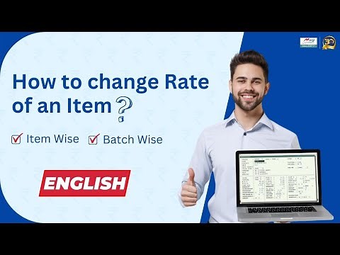 How to change Rate of an Item in Marg ERP [English]