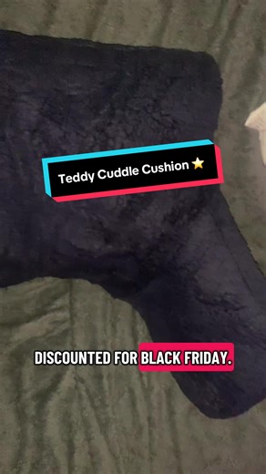 ❄️🤗 Give yourself comfort on cold winter nights with this teddy cuddle cushion! 🐻✨ So soft, perfect on the sofa or in bed, with cosy armrests 💺💤 Great Christmas gift & discounted for Black Friday 🖤🎁 Order now! @Onlinehomeshop #DealDrops #TikTokMadeMeBuyIt #CosySeason #BlackFriday #TeddyCuddleCushion