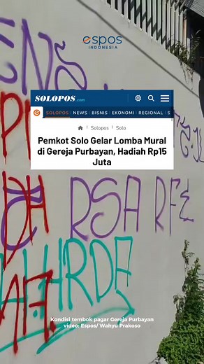 Dinas Kebudayaan dan Pariwisata (Disbudpar) Kota Solo menggelar lomba mural bertema Harmony of Solo di pagar Gereja Purbayan Paroki Santo Antonius Padua Purbayan, Jl. Sugiyopranoto, Solo. Lomba tersebut diselenggarakan dalam rangka memperingati Hari Jadi ke-80 Pemerintah Kota Solo yang jatuh pada 17 Juni 2026. Kompetisi terbuka untuk umum, baik peserta individu maupun tim dengan maksimal lima orang. Panitia menyiapkan total hadiah Rp15 juta bagi para pemenang. Juara I akan mendapatkan piala, ser