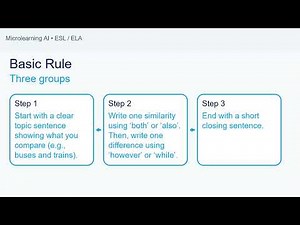 Writing skills compare contrast paragraph
