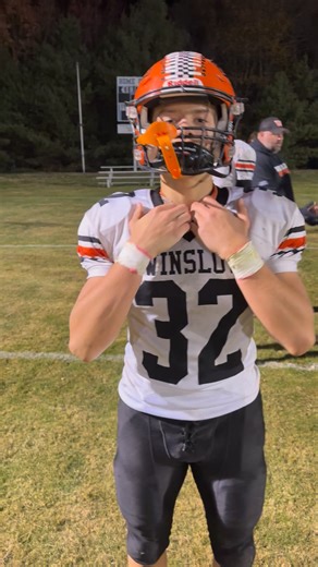 Freshman Michael Loubier after rushing for 210 yards and three touchdowns to lead Winslow to a 56-15 win at Madison on October 17th #football #fblifestyle | Eastern Maine Sports