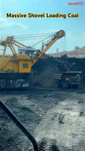 Russian Giant Electric Shovel vs CAT 777E | Coal Loading in Open Cast Mine #shortsfeed #shorts #yt