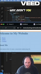 I forgot how to import CSS for a second... #programming #coding #webdevelopment #css #html