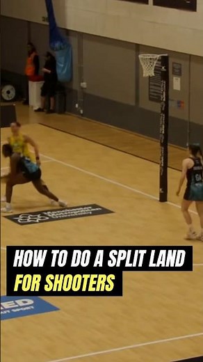 Netball Tips: How to do a split landing 🏃‍♀️#netball #howto #womeninsport #netballhighlights #epic