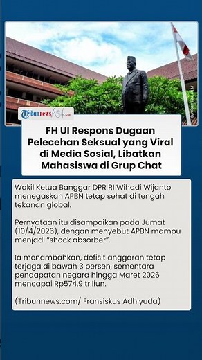 Viral Dugaan Pelecehan Seksual oleh Sejumlah Mahasiswa di Grup Chat, Pihak FH UI Kini Buka Suara