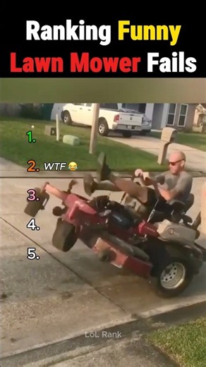 Ranking the FUNNY Lawn Mower Fails 🚜😂 (#1 is so cool) #usa #funny