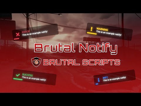Brutal Notify FiveM [Standalone]