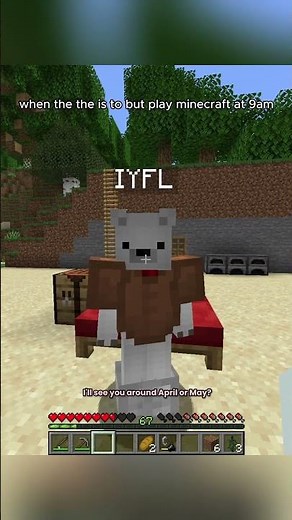 playing minecraft at 9am #minecraft #minecraftshorts #shorts