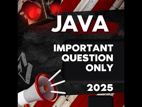 Java Only Important Question Solution 2025 | MCS024