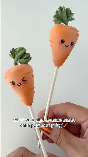 Carrot Cake Pops for Spring/Easter | My Little Cakepop