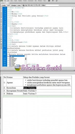 Belajar Coding dengan Adobe Dreamweaver
