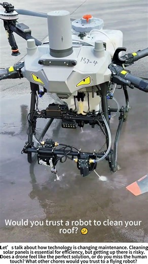 Solar Spa: Cleaning Panels with a Drone ☀️🚁