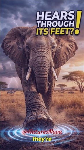 Did You Know !!! Elephants 🐘 Can Hear Through Their Feet ??? #elephant #animalfacts #world #facts