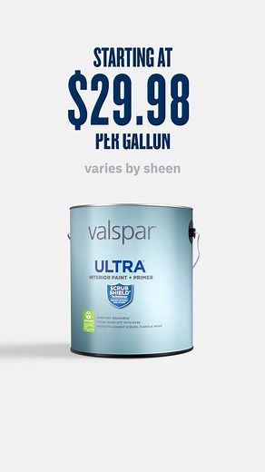 Valspar® Ultra® Interior Paint Primer delivers an everyday washable™, smooth finish with good stain resistance. Starting at $29.98 per gallon. | Lowe's Home Improvement