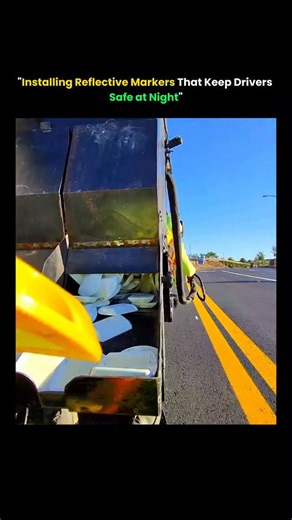 The Curious Core on Instagram: "This video demonstrates the step-by-step process of installing reflective road markers, also known as pavement studs or cat’s eyes. These markers play a crucial role in improving road visibility and safety, especially at night and during bad weather. Watch as our team carefully positions, secures, and tests the reflectors to ensure long-lasting performance and enhanced driver guidance."
