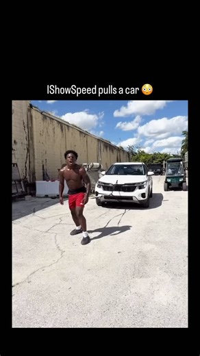 RapTV on Instagram: "#IShowSpeed proved he can pull a car by himself in his new video‼️👀"