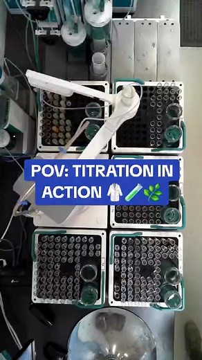 Ever seen a titration analysis in action? Join our colleagues from Eurofins APAL in Australia and explore the exciting world of chloride analysis in soil and 🌱 plant tissue. 🥼This state-of-the-art analytical method allows for careful analysis of a wide range of chloride levels across a range of soil and plant samples without interference. #Eurofins #TestingforLife #TitrationInAction #SoilSampling | Eurofins