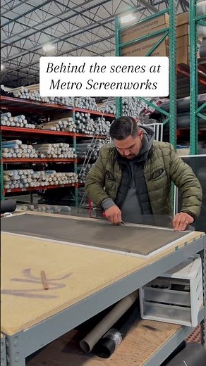 Building Custom Complete Window Screens #behindthescene #handmade #windowscreen