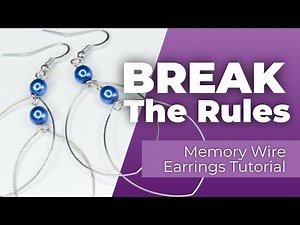 Easy Memory Wire Jewellery | Beautiful Blue Earrings