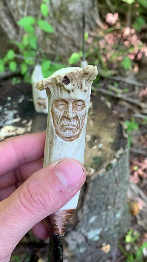 Few custom pieces 😁😁 #custom#scrimshaw#antlerart#carvings#nature