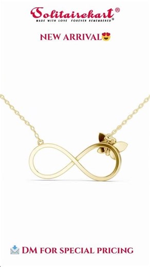 lab grown diamond Eternal Butterfly Infinity Pendant ✨