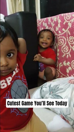 Cutest Game You’ll See Today 😍 #twins #family #funtime