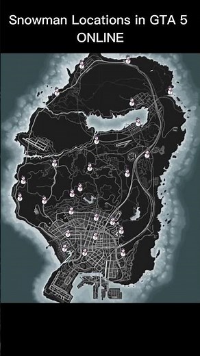 I found the snowman locations with this gta 5 snowman locations map