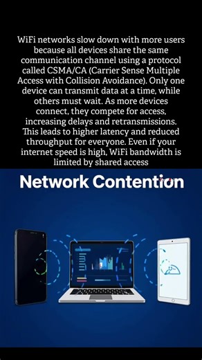 Why does WiFi become slow when more people connect? #facts #router