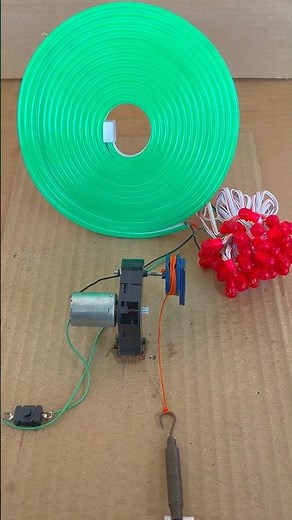 Powering serial neon light using doll engine#shorts