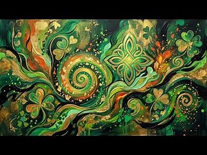 St. Patrick’s Day Abstract Art 🍀 | 3 Hour 4K TV Screensaver for Samsung, LG & Sony TVs