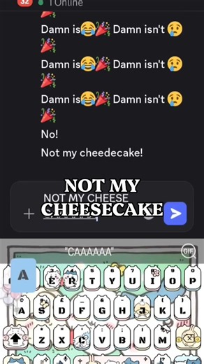 NOT MY CHEESECAKE!