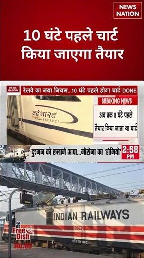 Reservation Chart New Rule: 10 घंटे पहले चार्ट किया जाएगा तैयार | Indian Railways | #shorts