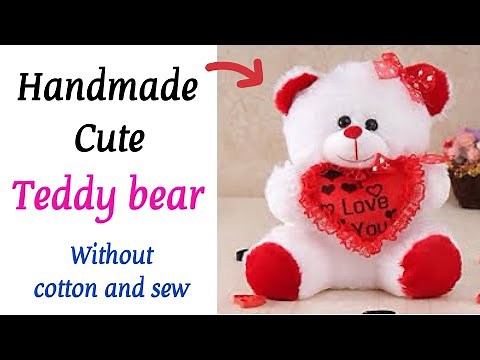 DIY teddy bear no sew / how to make teddy bear at home / homemade teddy bear with paper /paper craft