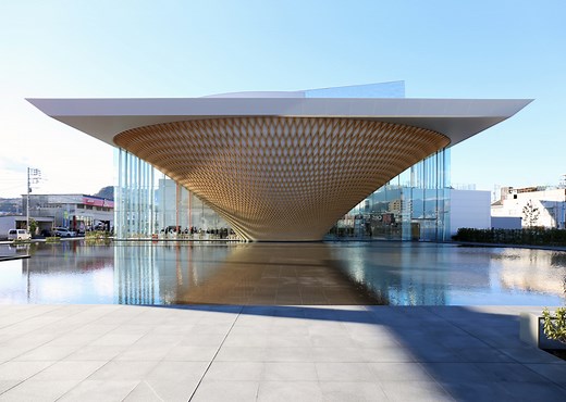 shigeru ban-designed mt. fuji world heritage center opens in japan