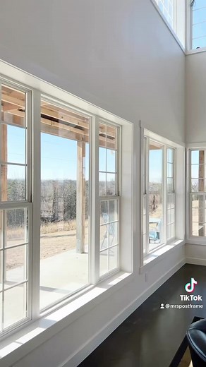 Glimpse into our post frame #barndominium #polebarn #customhomebuilder #customhomes #postframe | MR Post Frame