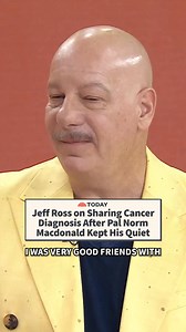 Jeff Ross says Norm Macdonald’s death from cancer shaped the way he approached things when he was also diagnosed with cancer. Tap the link in bio for more. | Today Show