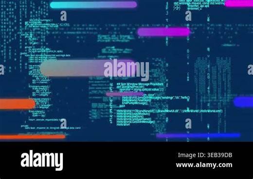Animation of search bars moving over programming language. Hologram, digitally generated, information, details, coding, computer language, database, data processing and technology Stock Video Footage - Alamy